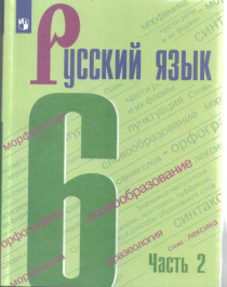 Русский язык. 6 класс. Учебник. В 2 ч. Часть 2.
